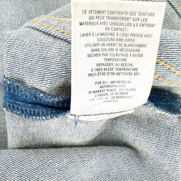 Anthropologie Pilcro & the letterpress Button Front Denim Pencil Midi - Picture 8 of 9